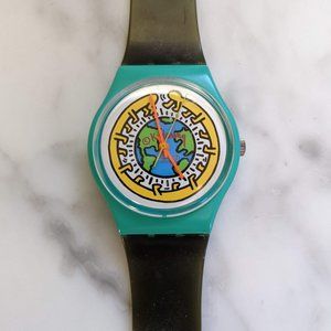Vintage KEITH HARING Swatch Watch - Milles Pattes